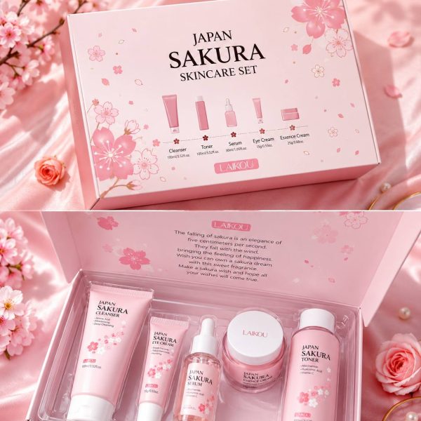 Japan Sakura 5-Step Skincare Set